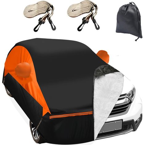 Exterior Car Cover for 208 2012-2019, 100% Waterproof Breathable Anti-UV Sun Hail Protection with Zip and Cotton Lining (1/5)