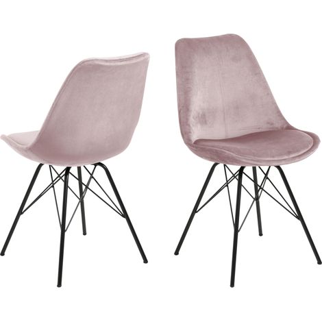 Erin Esszimmerstuhl dusty rose, schwarz.