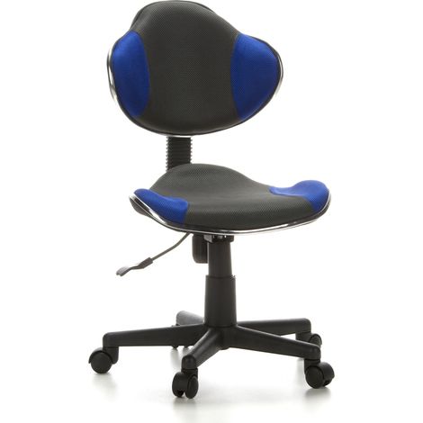 Kinderschreibtischstuhl / Kinderstuhl KIDDY GTI-2 Stoff grau / blau hjh OFFICE