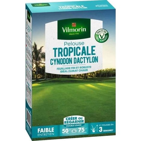 VILMORIN Rasen-Samen Strand Les Tropicales Cynodon Dactylon - 500 g