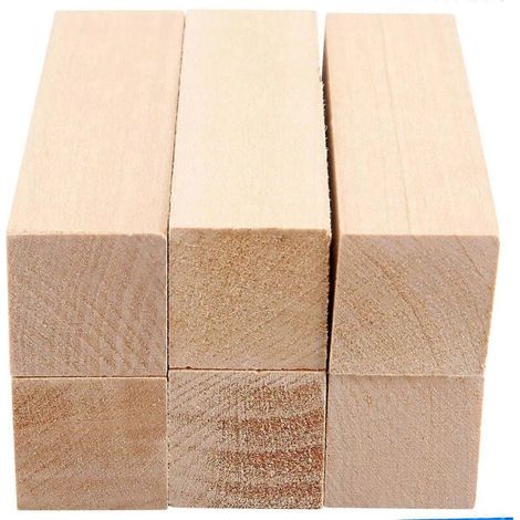 Holzschnitzset für Anfänger (6 Lindenholzblöcke) – DIY (1/5)