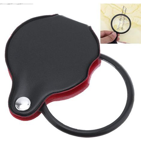 Mini Pocket Magnifier 10X Optical Glass with Cortical Protec