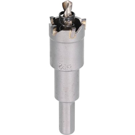 Scie cloche en carbure de 16 à 35 mm, foret TCT, scie cloche en alliage d'acier inoxydable, 22 mm (1/5)