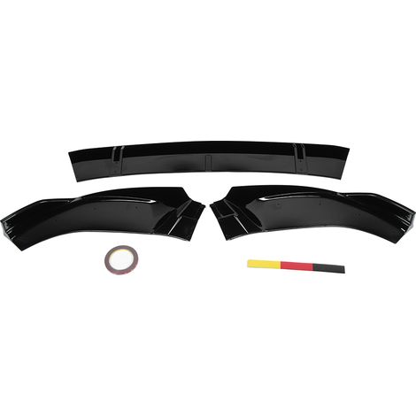 Pare-chocs avant 3 étages noir ABS accessoire de modification pour A6 C8, lèvre de bouclier Chine valise (1/5)