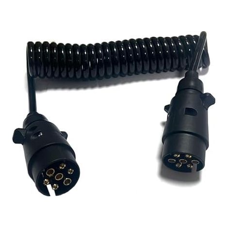 Câble d'extension rond de 3 m 7 broches vers 7 broches pour remorque avec prise de remorque, panneau lumineux, connecteur de prise de remorquage, caravane, camion (1/5)
