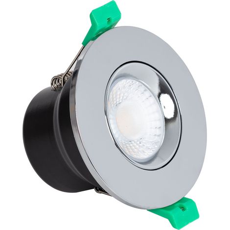 Foco Downlight LED 5-8W Ignífugo Circular Regulable IP65 Corte Ø 65 mm Solid Design Ajustable Plateado Seleccionable (Neutro-Frío) (1/4)