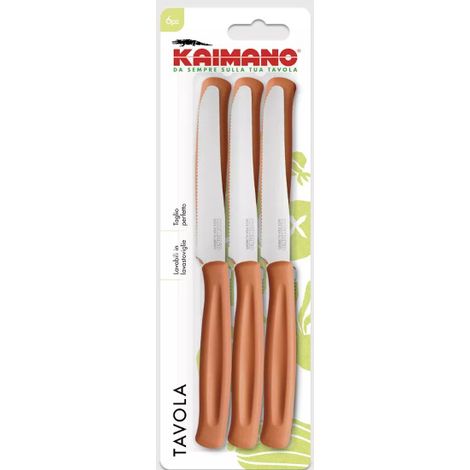 Set 6 Coltelli da Tavola Dinamik Lama Seghettata Ruggine Fiskars Kaimano (1/2)