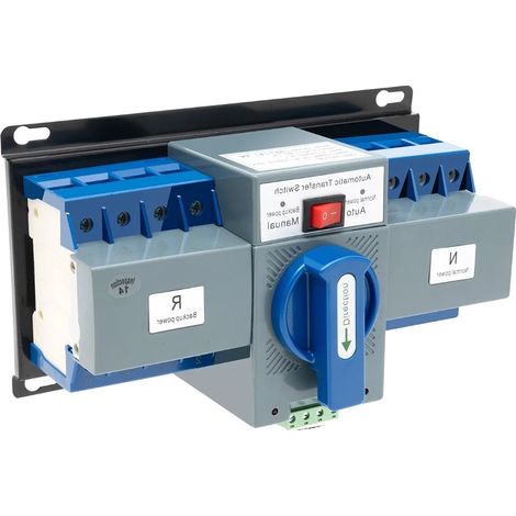 Automatischer Umschalter, Duale Stromversorgung, Schnelles Umschalten, Blau (1/2)