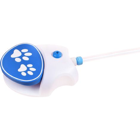 Dispensador de agua para perros accionado con el pie para jardín, diseño compatible con grifo, bebedero exterior resistente a los golpes para acampar. (1/4)