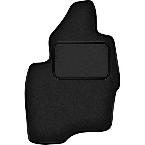 Alfombrilla de terciopelo para el conductor para: Mitsubishi Pajero III todoterreno (1999-2006) negra (1/5)