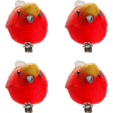 Oiseaux artificiels en mousse de simulation pour Noël (1/5)