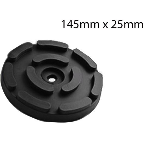 Tampone Cuffia Gomma Ponte Elevatore 145x25mm Ricambio Sollevatore Ponti Nero (1/4)