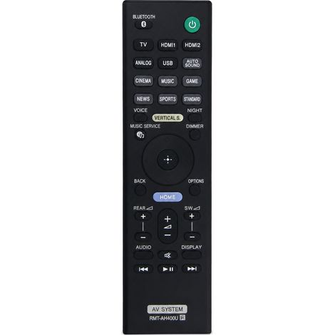 Télécommande de Remplacement Compatible avec Barre de Son Sony RMT-AH400U (1/5)