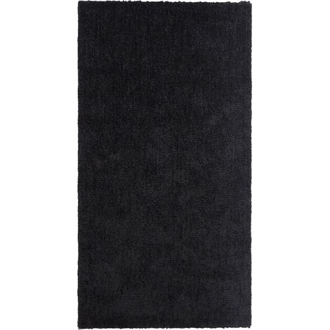 Tappeto shaggy nero 80 x 150 cm Demre