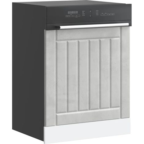 Dishwasher Panel Lucca Concrete Grey Engineered Wood vidaXL (1/5)