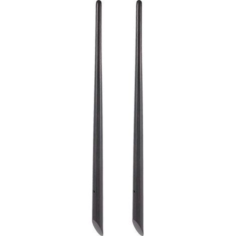 Antike Haarnadeln/Haarknotenstäbe aus natürlichem Ebenholz für langes Haar im chinesischen Stil. – 17,3 x 0,8 x 0,8 cm – Schwarz (1/3)