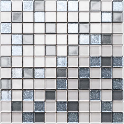 Ilcom mosaico in vetro su rete per bagno e cucina 30cm x 30cm - Elvis Presley (1/5)