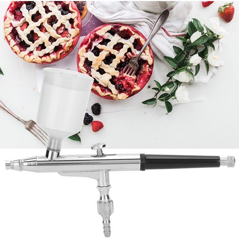 Pistolet à peinture gravité 0.3mm double action pour décoration pâtisserie et art (1/4)