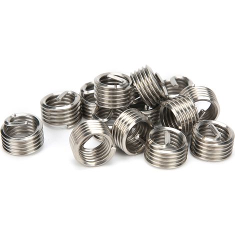 Kit de 20 inserts filetés en acier inoxydable pour réparation et conversion de filetage M12x1.5