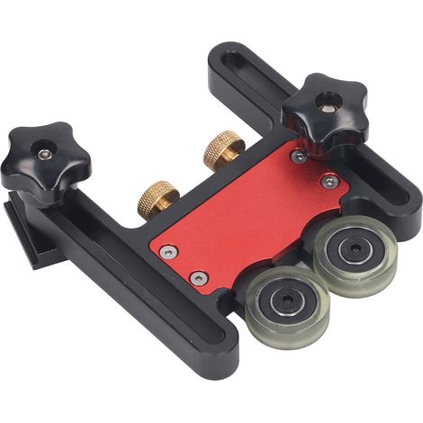 Tischkreissägen-Materialrolle, Holzbearbeitungs-Doppelrad-Gleitführungsrolle, Federbrett-Hilfswerkzeug (1/5)