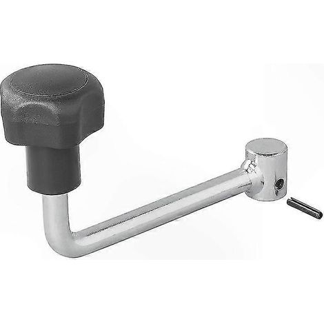 Poignée de roue jockey de 60 mm pour remorques et caravanes, conception robuste. (1/5)