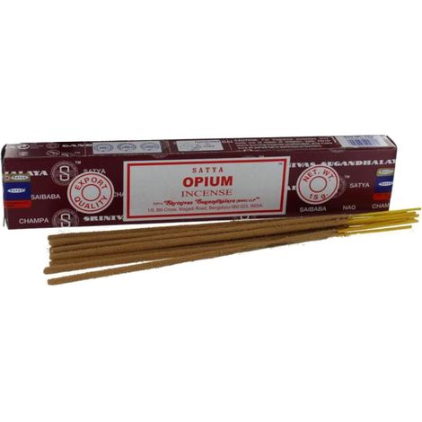 Encens Satya Opium - 15 grammes environ 15 Bâtonnets (1/2)
