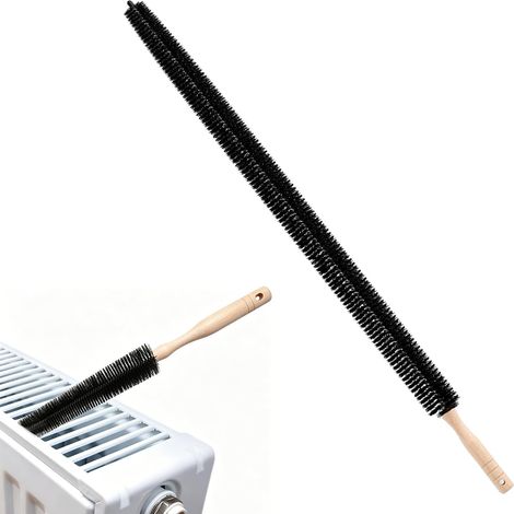 Brosse pour Radiateur, Brosse pour Nettoyer Les Radiateurs en Fonte Brosse Dépoussiérantes de Chauffages, Dryer Vent Radiator Cleaning Brush, Stable Et Flexible (1/5)