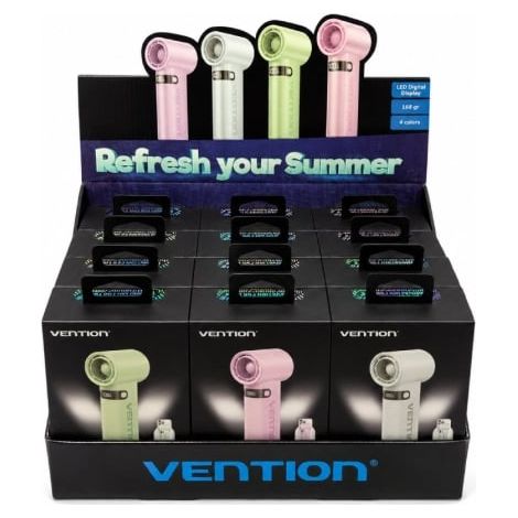 Pack 12 Ventiladores de Mano Vention PBE-PACK2/ 100 velocidades