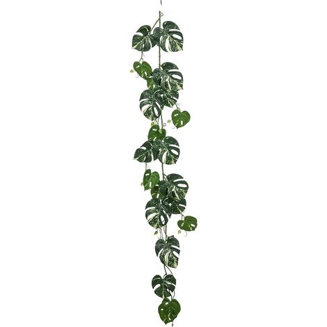 GASPER Mini-Fensterblatt-Monstera Ranke Grün & Creme 135 cm - Kunstpflanzen (1/3)