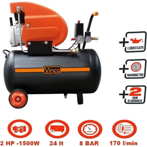 Compressore 24lt. ad olio Vinco - 60600 FDL24