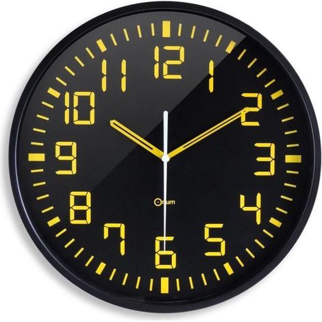 Horloge contraste silencieuse Ø30cm - Orium (1/5)
