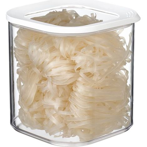 Boîte Rangement Cuisine Carrée - Boîte de Stockage Transparente avec Couvercle - Rangement et Organisation de Cuisine - Boite Hermétique Alimentaire (1/5)