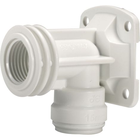 JG Speedfit Kunststoff-Wandwinkel 90° Ø 15 mm x 1/2 Zoll IG - für Speedpex- und Cu-Rohr - DVGW zugelassen