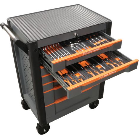 Servante d'atelier en acier 7 tiroirs équipée 48 outils (1/4)