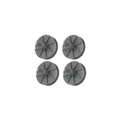 Bobine de recharge pour fil de coupe-bordures, lot de 4, Ø 1,6 mm, 6,1 m, référence 5307 20. Bobine de recharge pour fil de coupe-bordures, bobine pour carter de protection de débroussailleuse. - Crez (1/4)