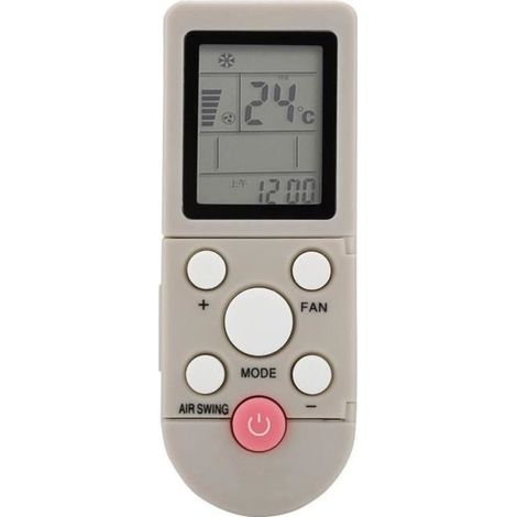 Télécommande Universelle Climatiseur, 10 m / 33 ft Remplacement Télécommande Climatiseur pour AUX YKR-F / 001 YKR-F / 09R / 010-TIP (1/4)