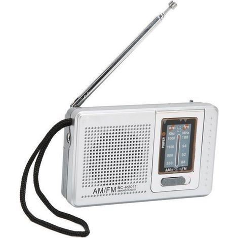 Radio portable - - Modèle classique - AM/FM - Design compact - Alimentée par piles (1/3)