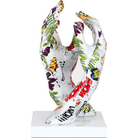 ORION91 Figura UNION Pop Art Multicolor 36 x 19 x 18 cm Decoración - SpazioLuzio