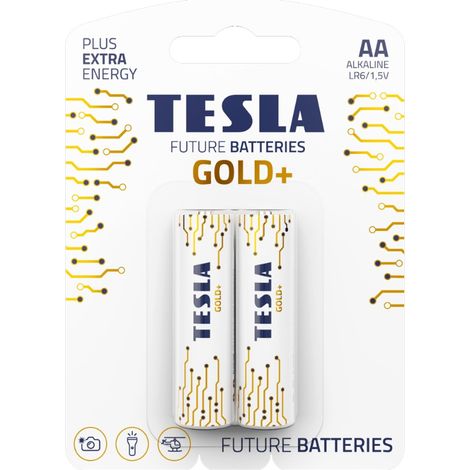 Tesla Gold+ LR6 B2 1,5V Alkaline-Batterie, 2 Stück (1/3)
