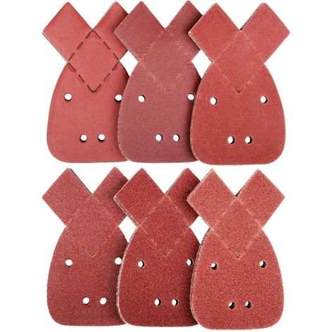 Mausschleifpapier 60 Stück 6 Körnungen 40-240 Klett für 140 mm (1/5)