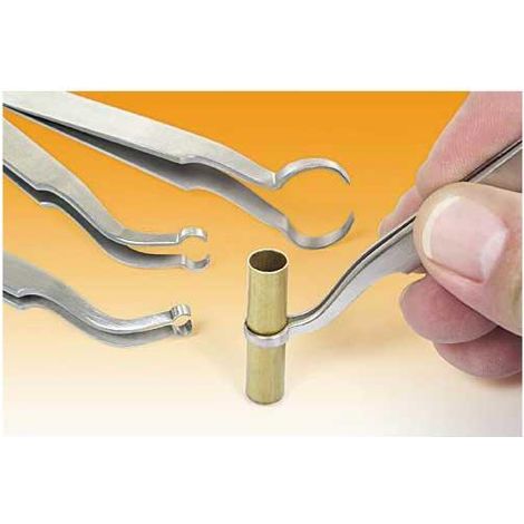 Brucelles pour tubes - en acier inox - multirex