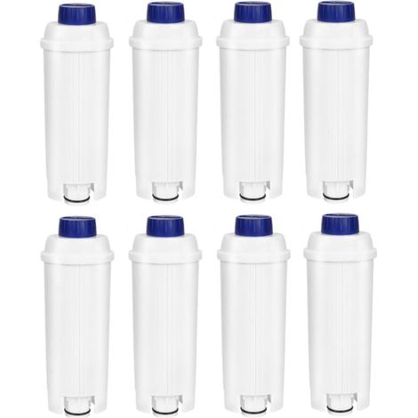 8x Wasserfilter für Delonghi kompatibel mit DLSC002 ECAM ETAM EC800 mit Aktivkohle für 60 Liter Wasser (1/4)
