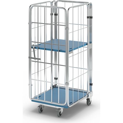 FRANKEL kaiserkraft, Roll-conteneur emboîtable, 4 côtés, avec (1/5)