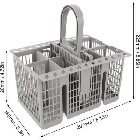 Panier À Couverts Lave-vaisselle - 1 Unité - PP - Rangement Universel - Pour Maison Et Restaurant MANCHE PORTE-ELECTRODE (1/5)