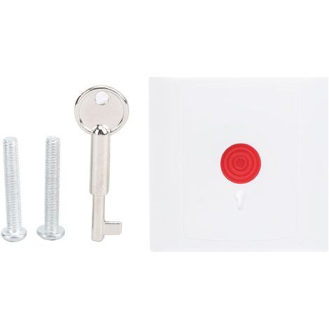 Ortviai Bouton de Secours d'Urgence Intelligent 250V avec Clé ABS pour Gestion Immobilière et Accès Porte (1/3)