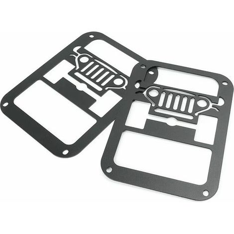 Suitable for Jeep Wrangler JK taillight frame, flat taillight cover, rear taillight frame, Jeep model taillight modification. (1/4)
