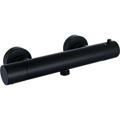 FugaFlow Eccelente Sobrado Mitigeur thermostatique de douche mural Noir mat (1/4)