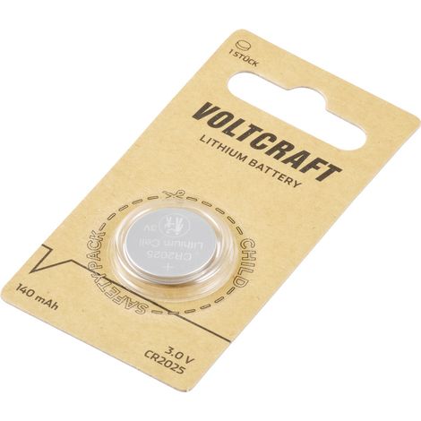 VOLTCRAFT Pile bouton CR 2025 3 V 1 pc(s) 140 mAh lithium LM2025 S156262