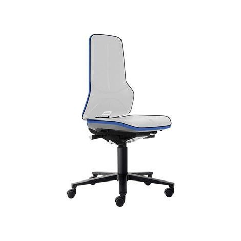 bimos Arbeitsstuhl ESD Neon 2, blau Sitzhöhe 450-620 mm mit Rollen, ohne Polster (1/5)