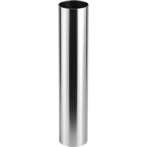 Tubo acciaio inox diametro 80 mm sp. 0,5 mm h. 500 mm canna fumaria